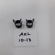 (2pcs AKL 10-13) (10mm~13mm Range) Stainless Steel Valve Cover PCV Hose Pipe Clamp Clip / Kunci Pipe