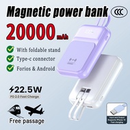 【3C Certification 】Magnetic 3C Powerbank 20000mAh Wireless Powerbank Fast Charging Powerbank Camping