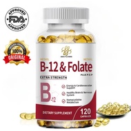 iMATCHME Vitamin B12 Capsules Methyl B-12 & Methyl Folate Memory & Nervous & Cardiovascular Support
