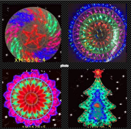 Christmas Parol/Lantern Flower Design Christmas Tree Decoration Led Light