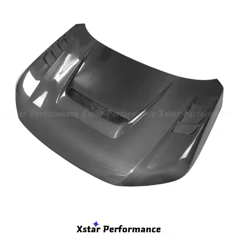 Xstar Ver.2 Style Carbon Fiber Vented Hood Bonnet For Honda Civic XI 11th Generation FE1 FL1