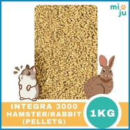 ☃ ➵ Integra 3000 Pellets 1kg Repacked - For Hamsters / Rabbits / Chickens