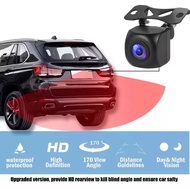 【ร้านไทย จัดส่งภายใน 24 ชั่วโมงใ】HD 170 องศา AHD กล้องมองหลังรถยนต์ Fisheye เลนส์ Starlight Night Vision กล้องถอยรถ กล้องถอยรถ