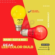 PEAK LED COLOUR BULB ES27 / B22 BASE HOLDER