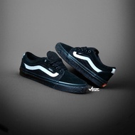 Original Vans Skate Chukka Low Black Black White Sidestripe