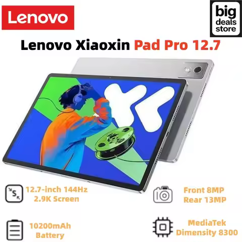 Lenovo tablet Xiaoxin Pad Pro 12.7 Dimensity 8300 2.9K 144Hz Display 10200mAh Battery 45W Fast charg
