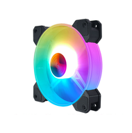 #N/A - 酷月玉環rgb機箱風扇 12cm台式電腦散熱風扇幻彩變色日食靜音風扇（玉環RGB風扇）#Q901029545