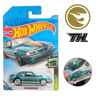 โมเดลรถเหล็ก Hotwheels : 92 FORD MUSTANG ลิขสิทธิ์แท้ ล้อยาง STH ( SUPER TREASURE HUNT ) Hot wheels