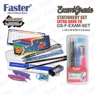 Faster GS-F-EXAM-SET Exam Set With Extra Dark 2B Pencil & Extra Smooth Ball 202mm x 85mm x 29mm (1 S