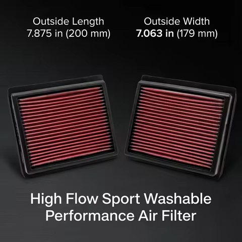 for Infiniti M35 M37 Q70 Q70L 3.5 3.7L Nissan Fuga 2.5 3.5L 2008-2019 High Flow Sport Washable Perfo