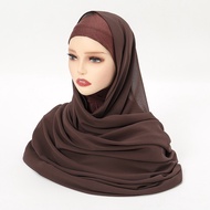 Tudung Instant Syria Tudung ผ้าพันคอชีฟองฮิญาบสำเร็จรูปชิมาร์