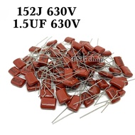 C Mylar Pack Of 5 152J 630V 1.5UF 630V Capacitor Leg Width 10mm.