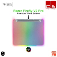 RAZER Firefly V2 Pro Fully Illuminated RGB Gaming Mouse Mat | Phantom White Edition (Edge-to-Edge Ba