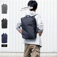 日本 W*lt 黑色帆布 三層袋格 手提電腦 商務 背囊