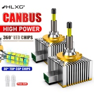 HLXG D1S D3S Headlight 360 LED HID D2S D4S D8S Canbus D1R D2R D3R D4R Xenon Bulbs Turbo Car Lamp Mot