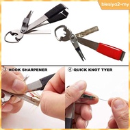 [BlesiyaedMY] 4 in 1 Knot Tying Tool Fly Fishing Clipper for Enthusiasts Lake Fathers Day