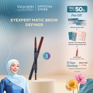 Wardah EyeXpert Matic Brow Definer - Waterproof,Oval Shaped Tip, Last 8 Hours, Powdery Texture,Natur