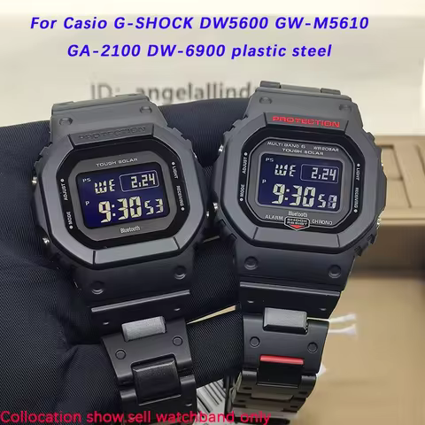 For Casio Gshock Watchband small block G-SHOCK DW5600 GW-M5610 GA-2100 DW-6900 plastic steel watch s