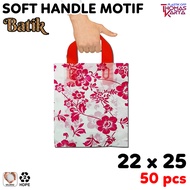 Plastik Hajatan 20x30 Motif BATIK isi 50 Kantong Softhandle Syukuran Snack Hajatan Kresek Goodie Bag