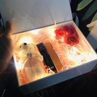 (20x15x75cm)(KHÔNG GỒM SON) Hộp Quà Tặng Bạn Gái Hộp Quà Đựng Son Hộp Valinetine Tặng Kèm Ruy Băng