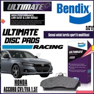 Bendix Ultimate Front  Rear  Brake Pad - Honda Accord CV1/TVA 1.5T DB1206 ULT DB2610 ULT
