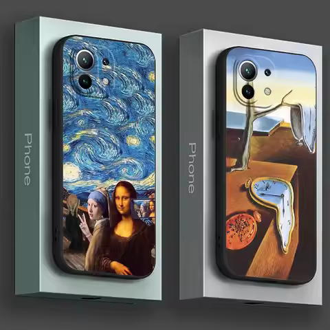 Funny Oil Painting Van Gogh Starry Phone Case For Xiaomi 14T 13T 12T 11T 14 Pro 11 Lite Poco X3 X4 X