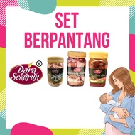 Dara Sekurun Set Berpantang Combo Pakej Bawang Putih Goreng, Bawang Goreng, Sambal Bilis Garing