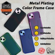 Redmi 13C/Poco C65/ A1/A2 Plus/9/9A/9C/9T/10C/10A/12/12C/Mi 11 lite Metal Plating Color Frame Case