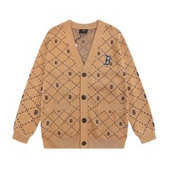 MLB 老花刺繡針織開衫毛衣外套