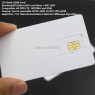 10PCS Writable Programmable Blank SIM USIM Card 4G LTE WCDMA GSM Nano Micro SIM Card 2FF 3FF 4FF for