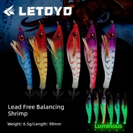 cumi memegang cumi umpan duel ez slim 80mm LETOYO Lead-Free Balance Shrimp Suspended Shrimp Cuttlefi