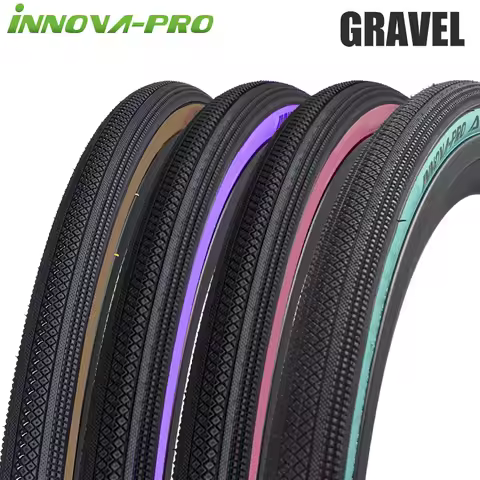 INNOVA-PRO 700x32C Road Bike Gravel Tires Blue Brown Sidewall ATRIA 120TPI 60-75PSI Light Weight Gra