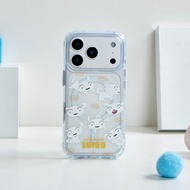 蠟筆小新野原小白亂花抗黃防摔MagSafe iPhone手機殼