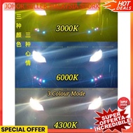 3 three Colour Led headlight Fog lamp light 3000k 4300k 6000k 8000k H1/H3/H4/H7/H8 H11 H16 HB3=9005 