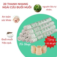 Combo 20 thanh nhang ngải cứu: xông nhà đuổi muỗi giúp bạn giảm stress ngủ ngon hơn mỗi ngày