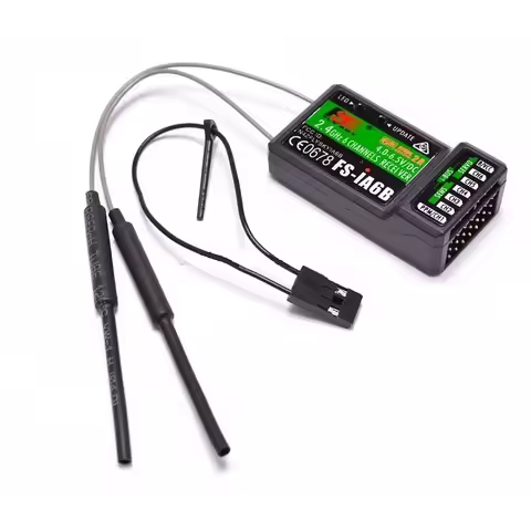 Flysky FS-IA6B Remote Control IA6B Receiver 2.4G 6 Channel FLY SKY Plastic for DIY FPV RC Airplane Q