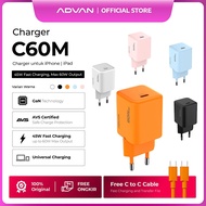 ADVAN C60M 45W AVS Certified USB-C Charger GaN Safe Fast Charging PD PPS Original