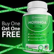 2 x Rosabella Moringa Capsules (800mg) for Immune Support, Gut Health & Vitamins AN4I