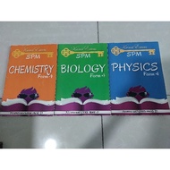 SASBADI SPM KUNCI EMAS PHYSICS & BIOLOGY & CHEMISTRY 3 BOOKS FORM 4 💥95%NEW