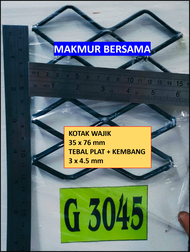 Expanded Mesh - 20x50 cm - Expanded Metal - Plat Pintu Pagar - Plat Expanda