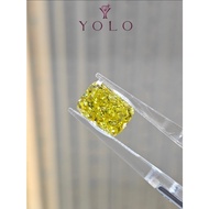 YOLO Lab-grown diamond Cushion 5.05ct Fancy vivid yellow-8770966962064