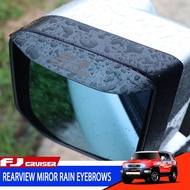 For Toyota FJ Cruiser Rear View Mirror Rain Eyebrow Trim Car Rear View Sticker FJ Shield Rearview Mi