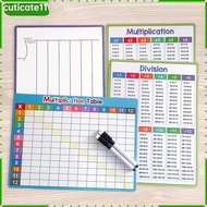 Adepe 4Pcs Times Table 8" x 11" for Kids Students Classroom and Home Whiteboard Dry Erase Division M