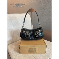 COACH COACH Ashton 25 Silver Accessories Zipper Opening Closing Leather Cross-body Shoulder Bag Medi