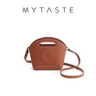 MYTASTE/Cookie曲奇桶抽繩菜籃包真皮斜挎手提小桶包小眾設計女包