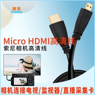 Suitable for Sony A9 a7m3 m2 a7r4 r3 R2 A7S2 A6400 A6500 Camera Micro HDMI HD Cable A6300 TV Adapter