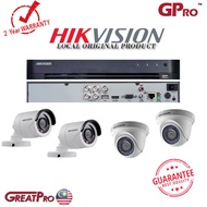 HIKVISION  (DS-7204HQHI-K1/E) 2.8 MM  4 CHANNEL FULL HD 1080P H.265 DVR WITH 4 INDOOR & OUTDOOR CAME