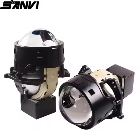 Sanvi A8L+ 3 inch 12V 136W 6000K Bi Led Laser Projector Lens Headlights Hyperboloid Lens With Hella 