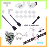 Connector, clamp, connector jack for 4-pin RGB 5050 Led strip