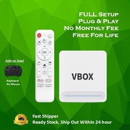 VBOX TV Box Android 14.0 Bluetooth 5Gwifi Voice Control